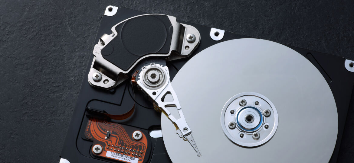 Opened Hard Drive